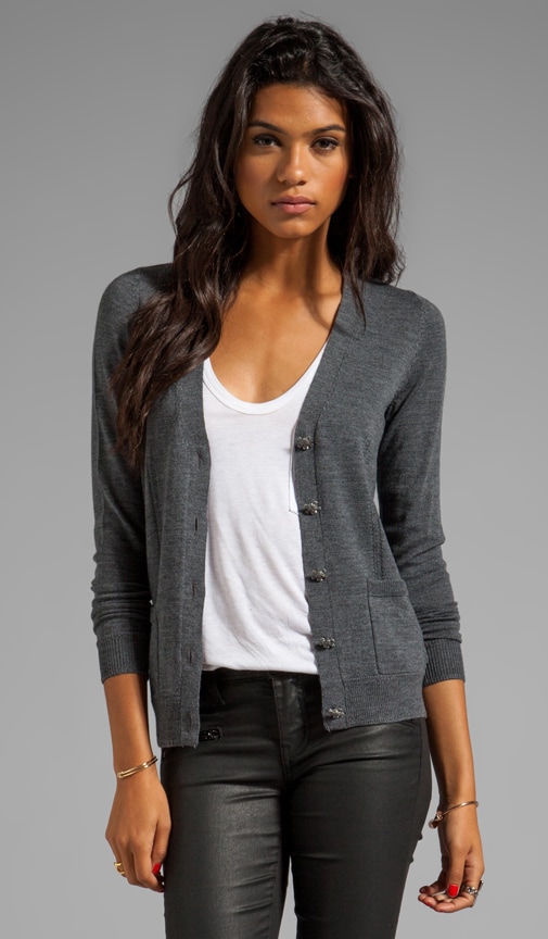 Knit Skull Button Cardigan