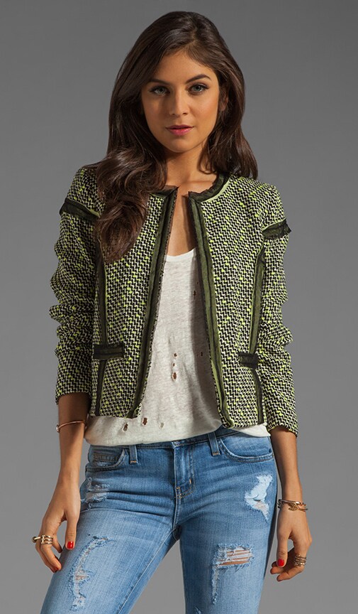 Natural Slub Tweed Lia Trim Blazer