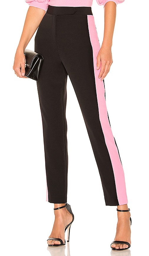 High Waist Side Combo Skinny Pant