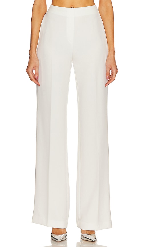 Milly Nicola Cady Trouser In Cream