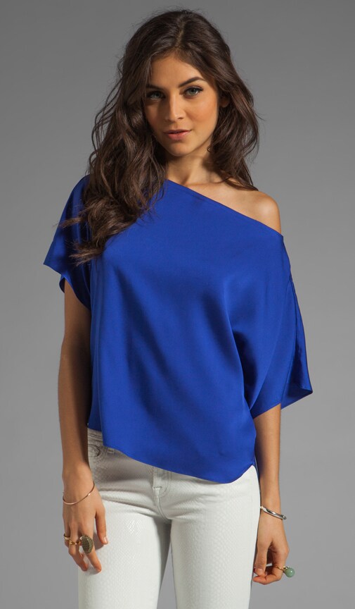 Matte Stretch Silk Dolman Top