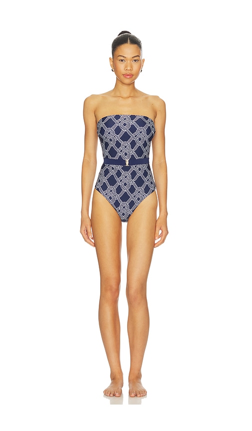 MILLY Rope Print One Piece | Thumbnail 3