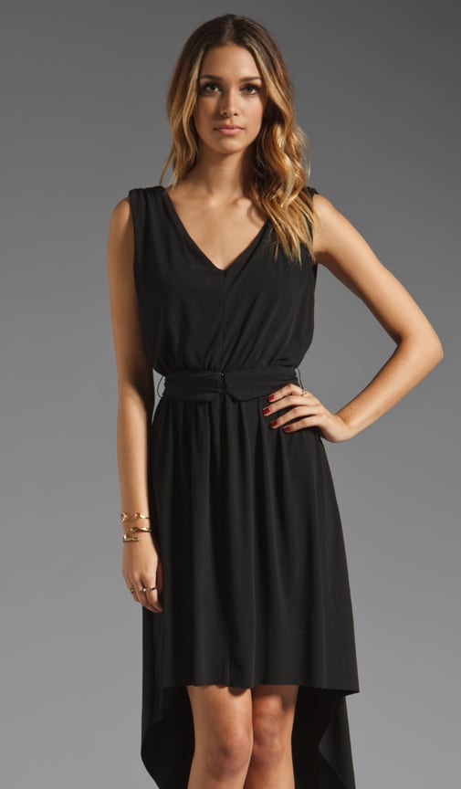 V Neck Hi Lo Dress