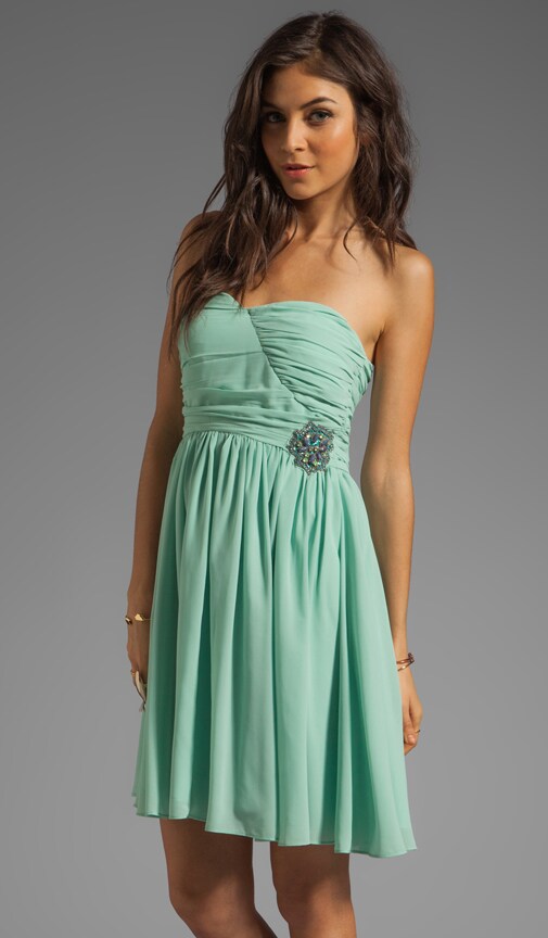Sweetheart Neckline Dress With Embroidery