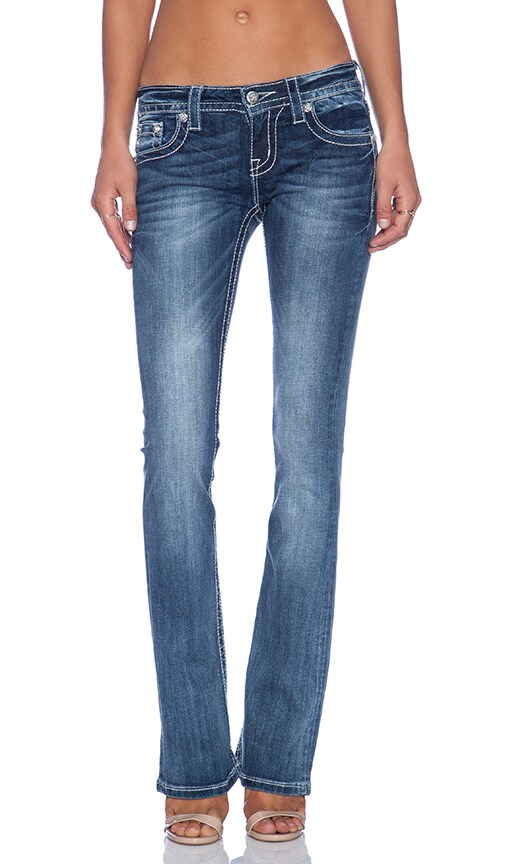 Miss Me Jeans Mid Rise Bootcut Jean in MK 358