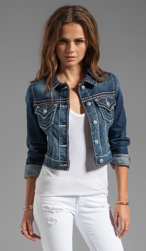 mk jean jacket