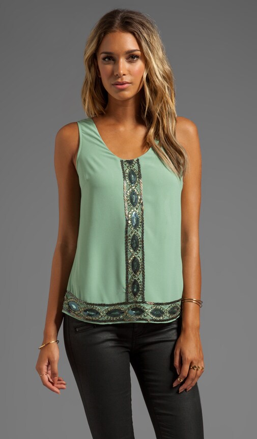 Tank w/ Front Bead & Back Drape