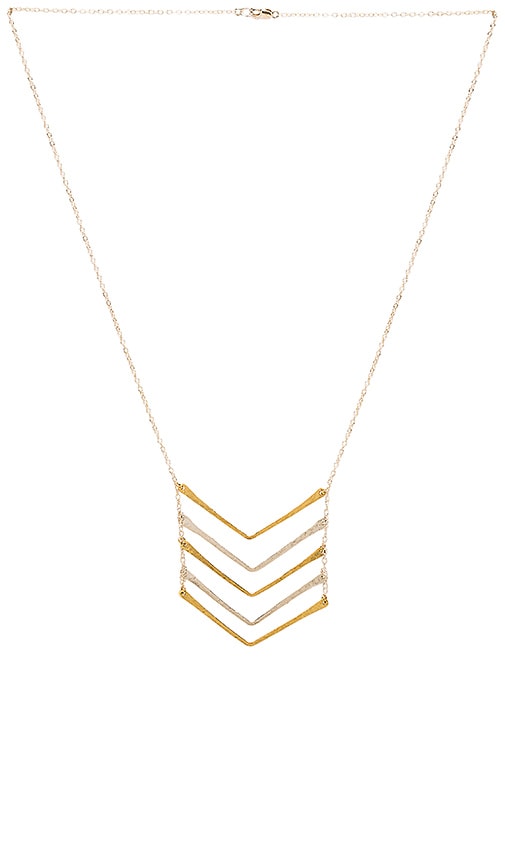 Chevron Five Bar Chevron Necklace