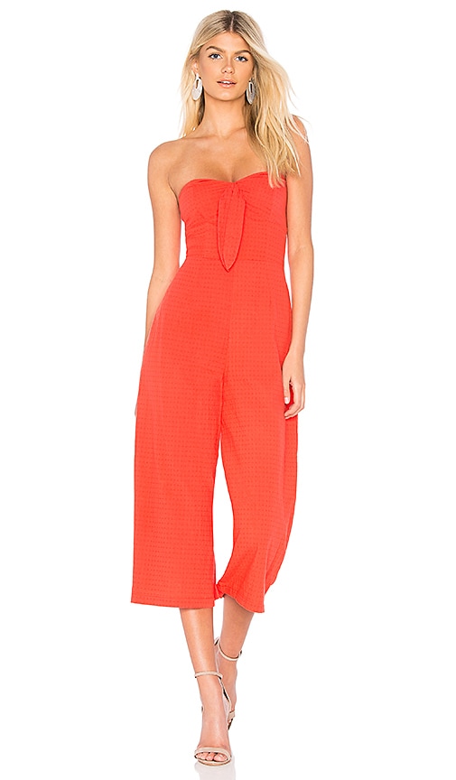 MINKPINK Say It Right Jumpsuit in Coral