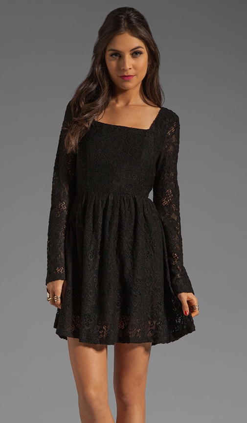 Lost Innocence Long Sleeve Lace Dress