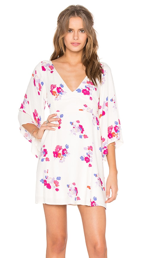 MINKPINK Falling Blooms Smocked Dress in Multi | REVOLVE