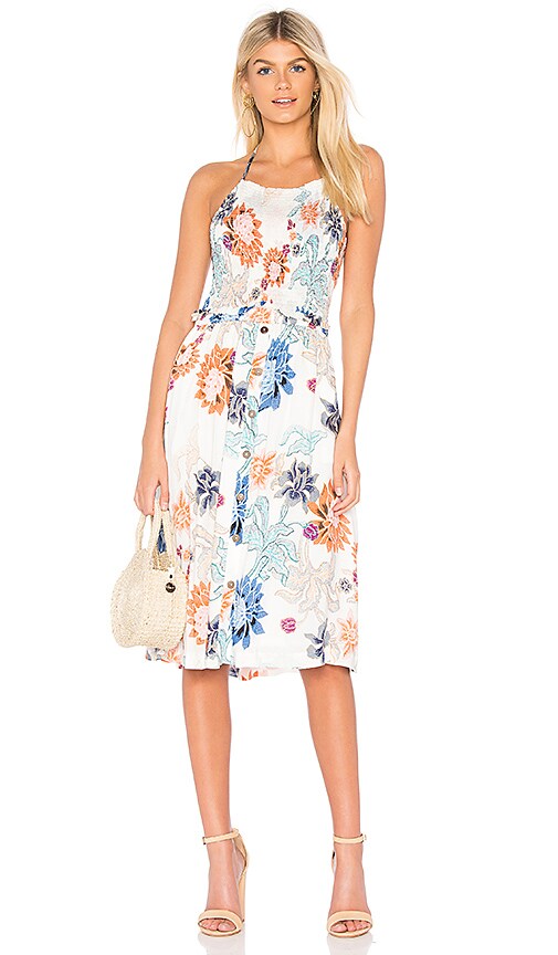 ophelia love midi dress pale blue