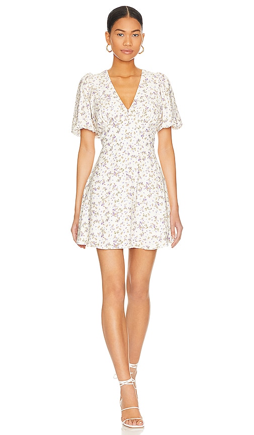 MINKPINK Hailey Mini Dress in Ivory