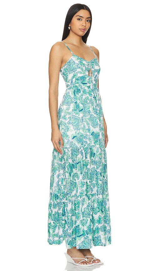 Shop Minkpink Alessia Dress In Blue & Green Floral