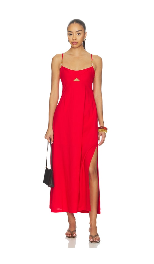 MINKPINK Rhodes Twist Front Maxi Dress
