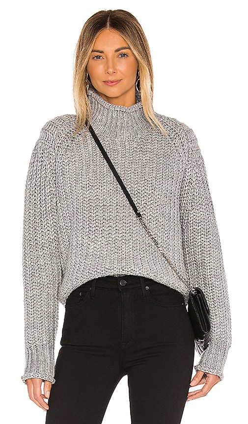 grey knit sweater