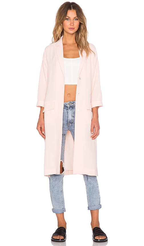 pink duster jacket