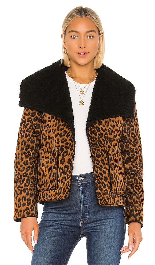 Minkpink Let It Happen Reversible Jacket In Leopard Revolve