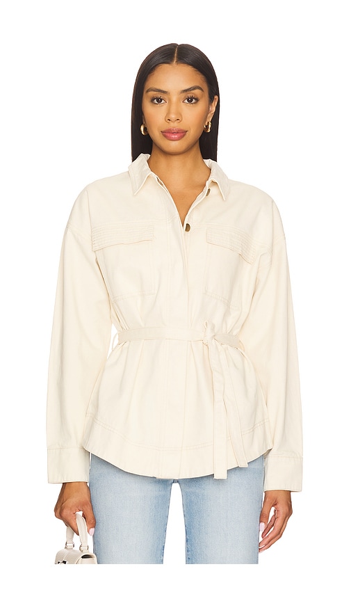 Riva Shacket in Neutral. - size XL (also in L, M, S, XS)