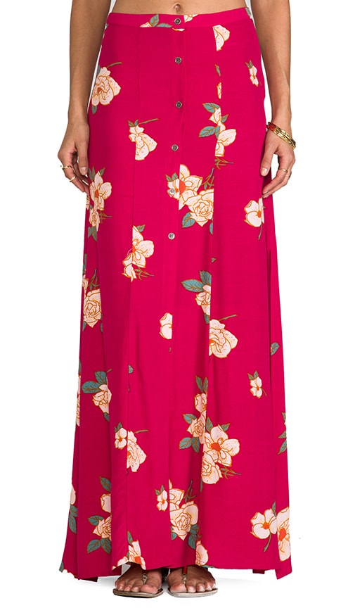 Flower Effect Maxi Skirt