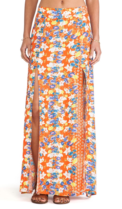 Nicholas red shop blossom maxi