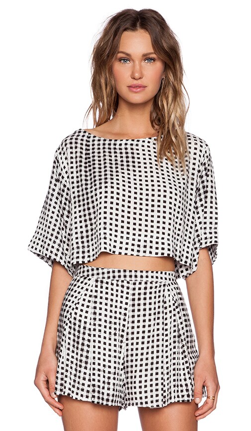 Gingham Crop Tee