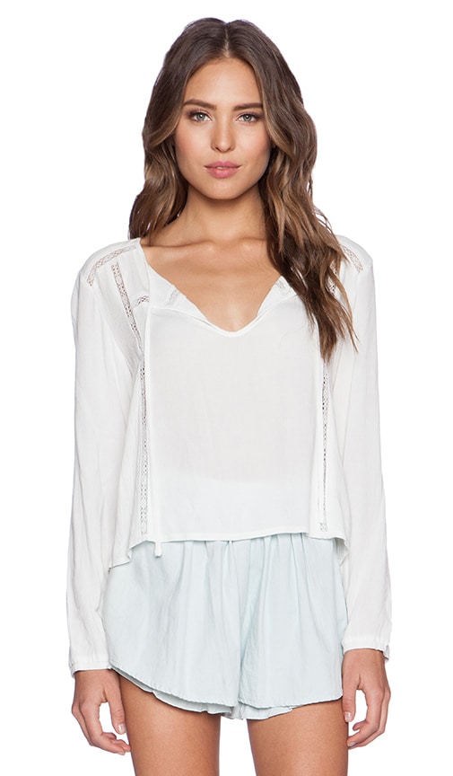 MINKPINK Final Wish Blouse in Off White