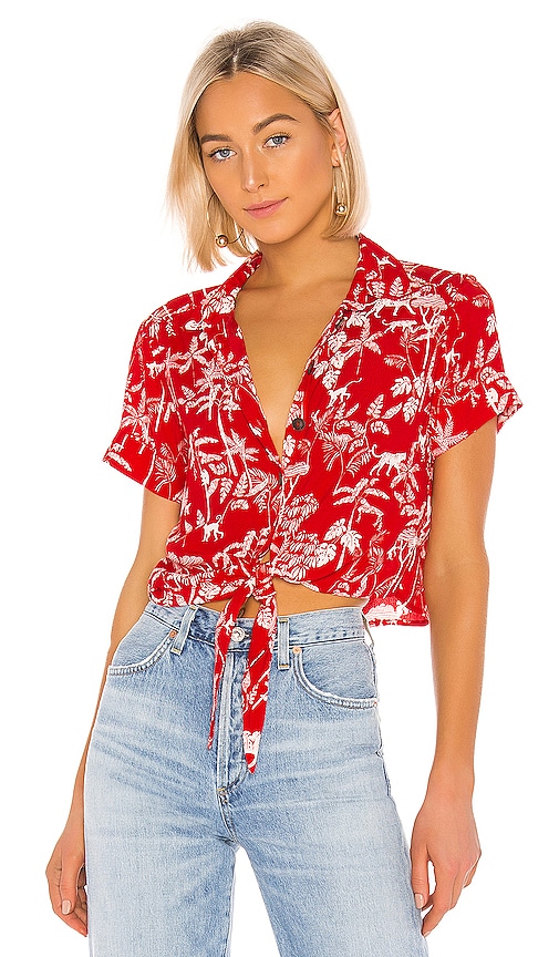 Sahara Breeze Cropped Blouse