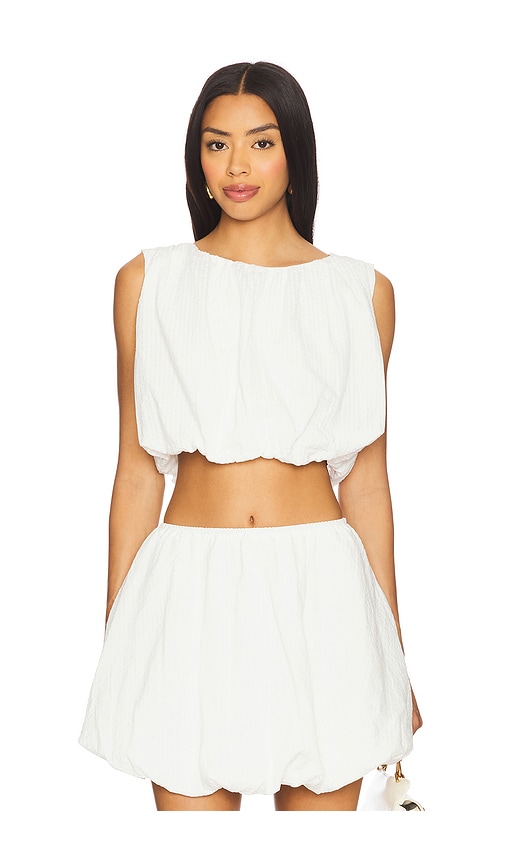 Minkpink Alexa Bubble Crop Top