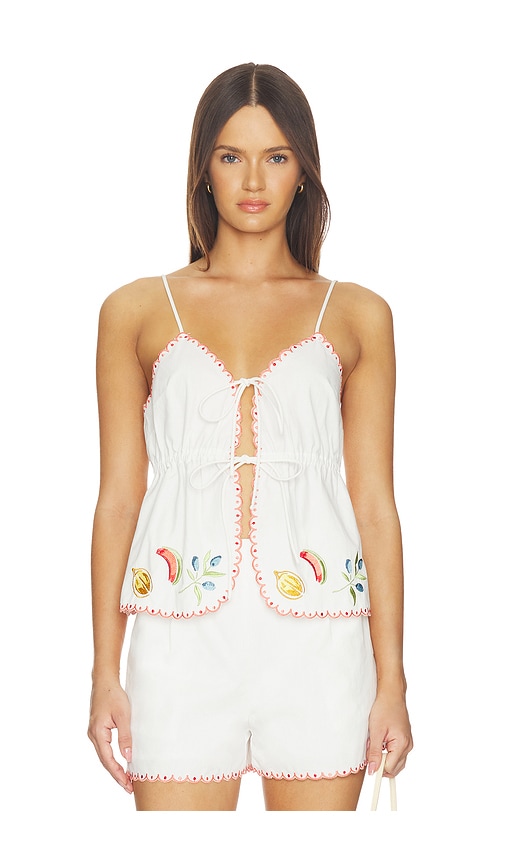 MINKPINK Santorini Embriodered Cami