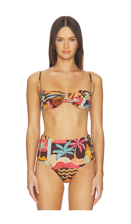 MINKPINK Isola Gathered Bikini Top