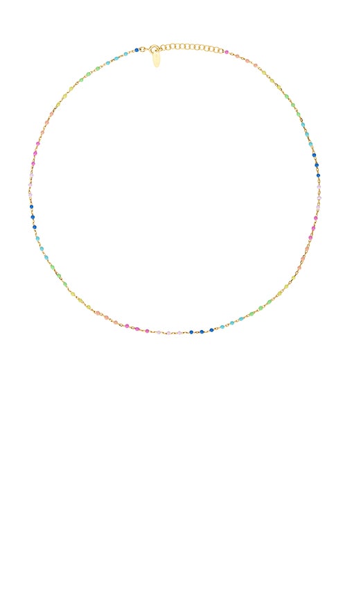 Mimosa Necklace in Metallic Gold.