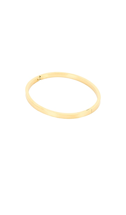  Maison Irem Armreif Stripe In Metallic Gold. 