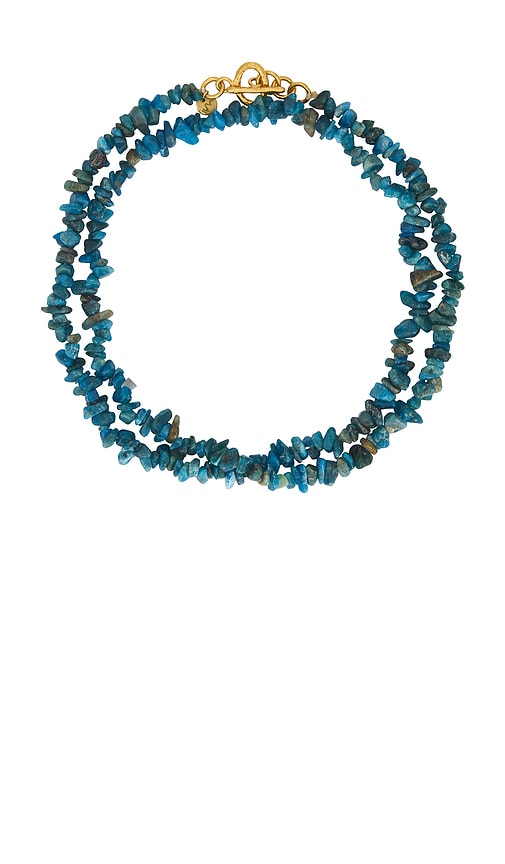 Maison Irem Tropical Waters Necklace in Blue.