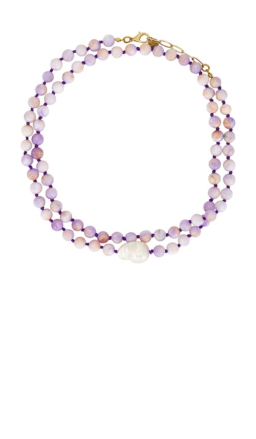 Maison Irem Violet Necklace in Lavender.