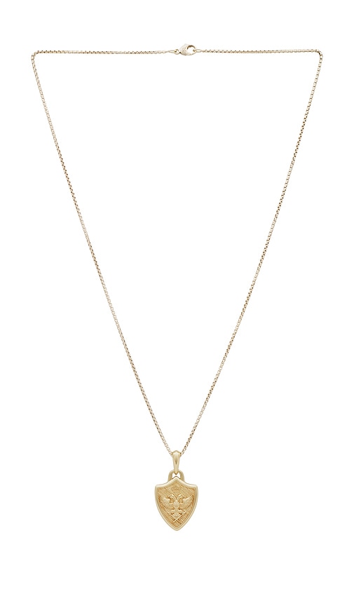 Shop Miranda Frye Courage Pendant 22 Necklace In Metallic Gold