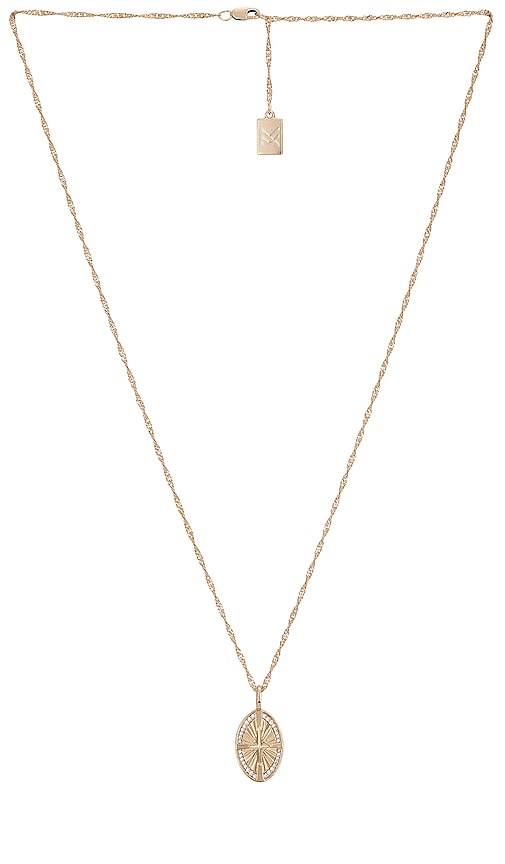 Miranda Frye Wanderlust Charm With Irene Chain Necklace In Metallic Gold