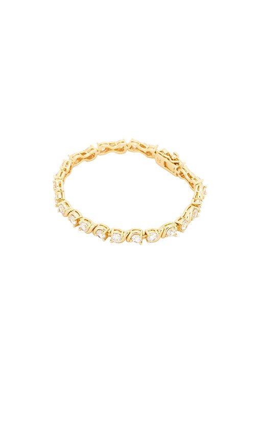 MIRANDA FRYE Delilah Bracelet All in Metallic Gold. - size L (also in S, XS)