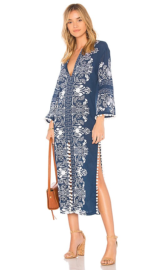 MISA Los Angeles Calia Tunic in Blue & White | REVOLVE