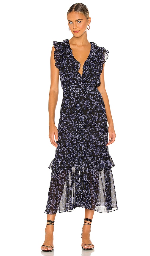 MISA Los Angeles Kidada Dress in Midnight Floral | REVOLVE