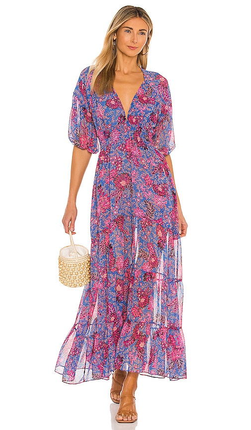 MISA Los Angeles Pippa Dress in Night Blooms | REVOLVE