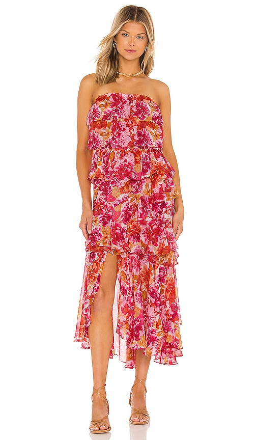 MISA Los Angeles Luciana Dress in Flora Burst | REVOLVE