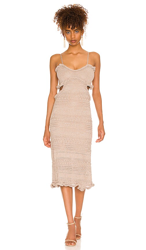 MISA Los Angeles Skye Dress in Platinum Rose
