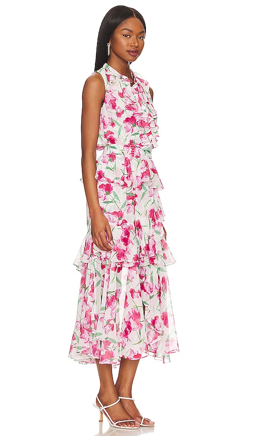 Shop Misa X Revolve Ilona Dress In Fuchsia Floral