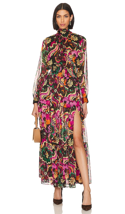 MISA Los Angeles Daphne Dress in Flora Groove