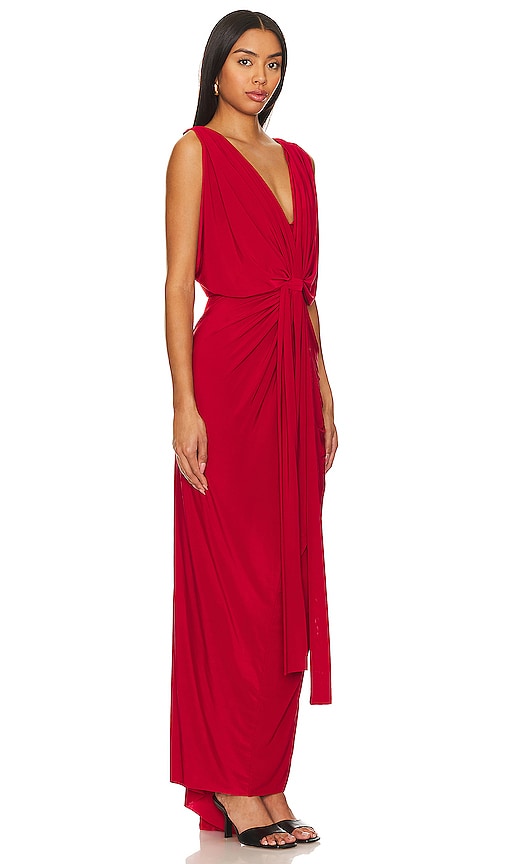 Shop Misa Xenia Dress In Red