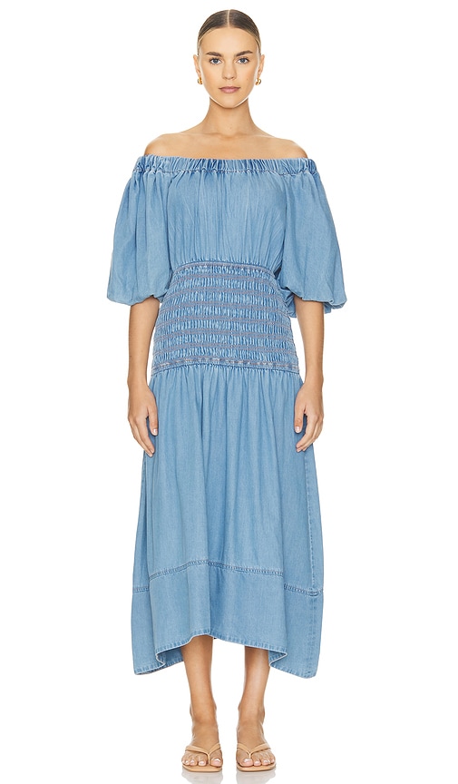 Shop Misa Marilou Dress In Blue
