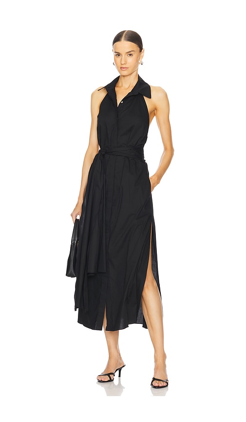 Shop Misa Jessika Dress In Black