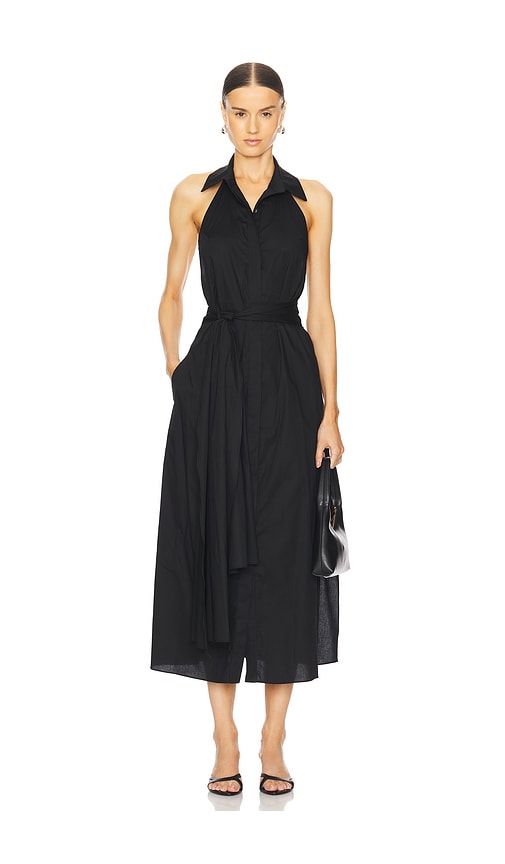 Shop Misa Jessika Dress In Black