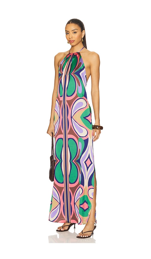 Samantha Dress in Purple,Green. - size XS (also in L, M, S)